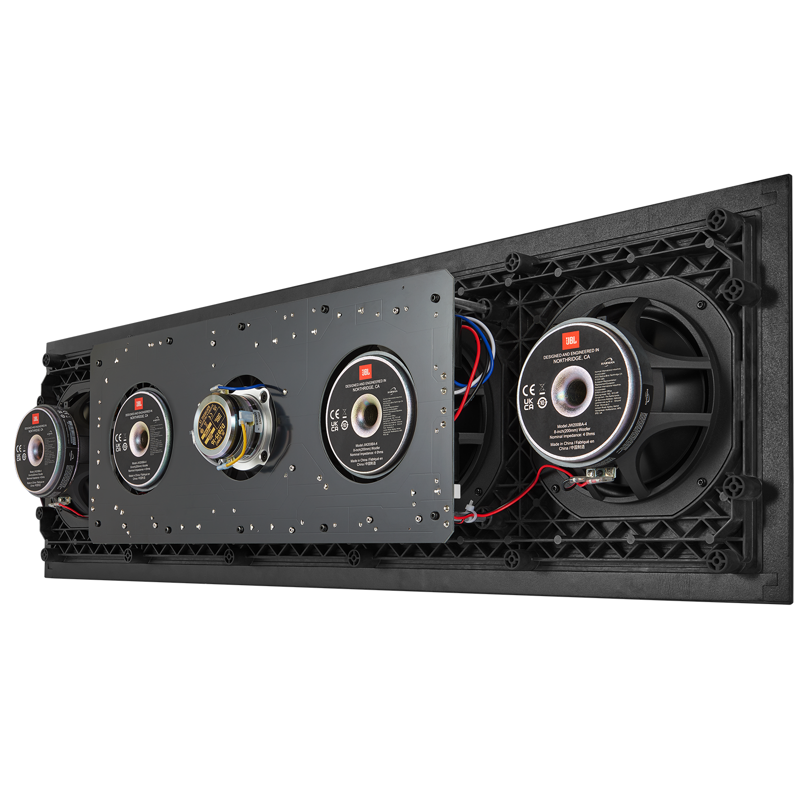 SCL-2XL - Black - 2.5-way Quadruple 8-inch (200mm) In-Wall Loudspeaker - Detailshot 3